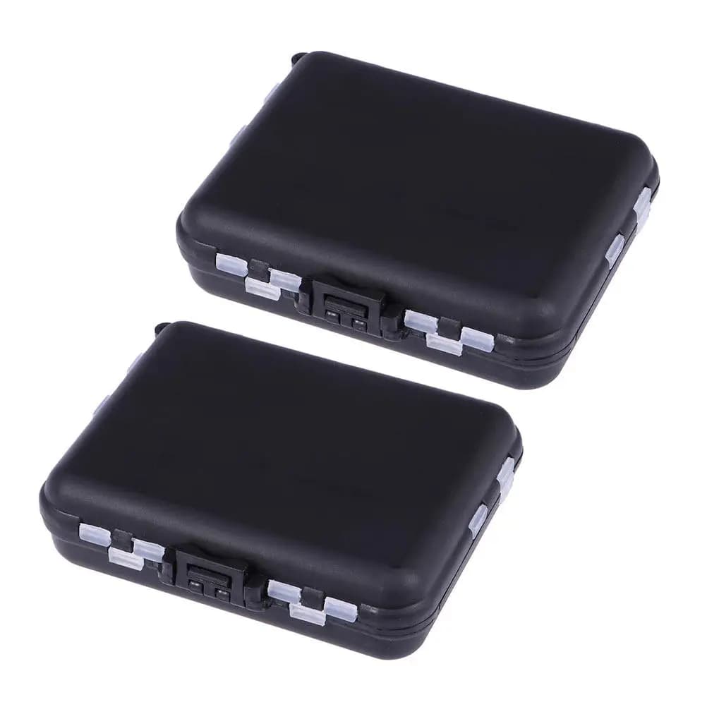 Set of 2 Fishing Equipment Boxes with Spare Design, Container for Fishing Accessories, Compact and Practical