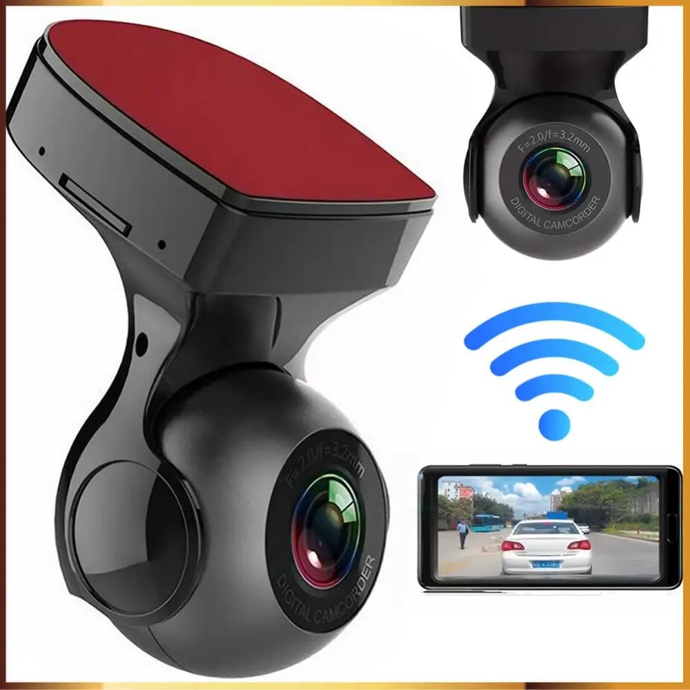 Mini Dash Cam 1080P HD Car DVR Built-in WiFi Car Dash Camera Night Vision for Cars