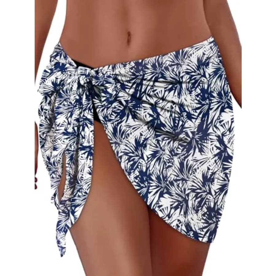 Copricostume da Donna, Sarong da Spiaggia, Gonna Corta Trasparente in Chiffon per Costumi da Bagno