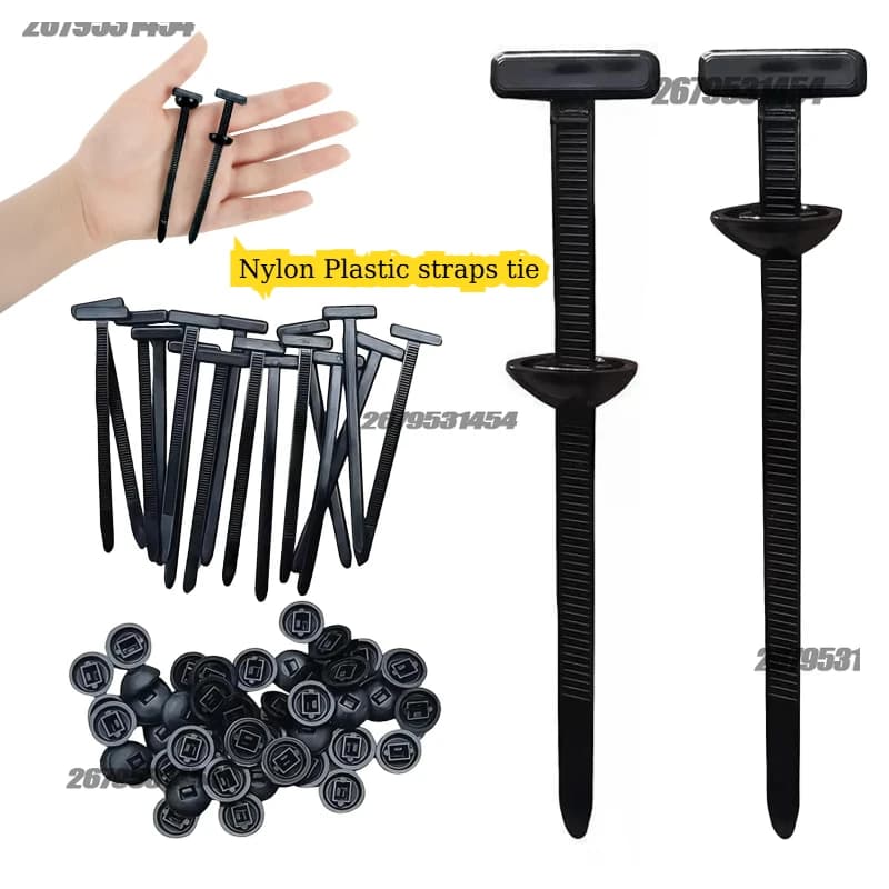 Plastic Belts Universal Nylon Buckle Fixed Tie Buckle Through Nucle Paraphango Clasp Internal Lining Industrial Baule