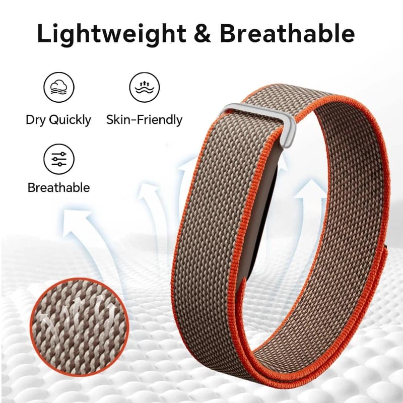 Nylon Woven Sports Watch Strap For Google Fitbit Air Velcro Bracelet Quick-dry Breathable Fashion Wrist Band Accessories