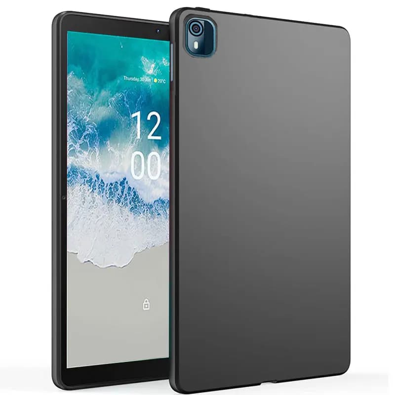 Silicon Black Tablet Case For Nokia T10 8.0" 2022 TA-1503 1472 1462 1457 Flexible TPU Slim Protective Cover Shockproof Anti-drop
