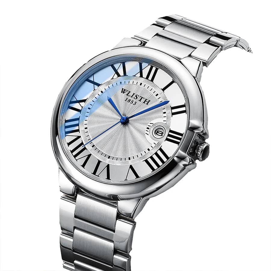 Reloj Men's Watch Blue Balloon Series Fashion Simple Stainless Steel Wristwatches Waterproof Watches Quartz Watch Sport Clock
