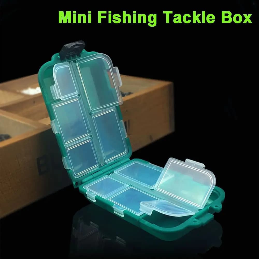 Outdoor Square Accessory Plastic Fishing Tackle Boxes Fishhook Box Bait Storage Case Lure Container