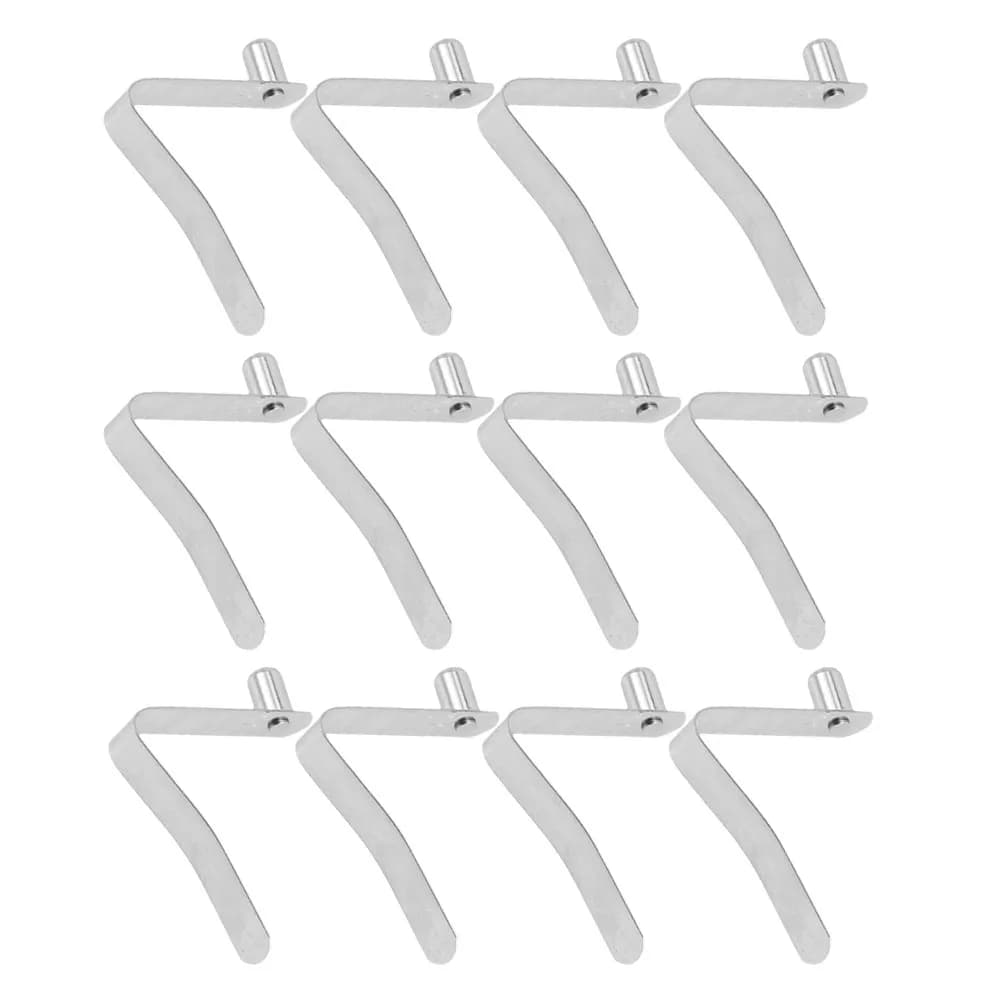 12 Pezzi Clip a Molla a V per Pali da Tenda, Pagaie da Kayak, Perni a Scatto con Blocco a Pulsante, Piccoli Fermagli a Molla per Esterni