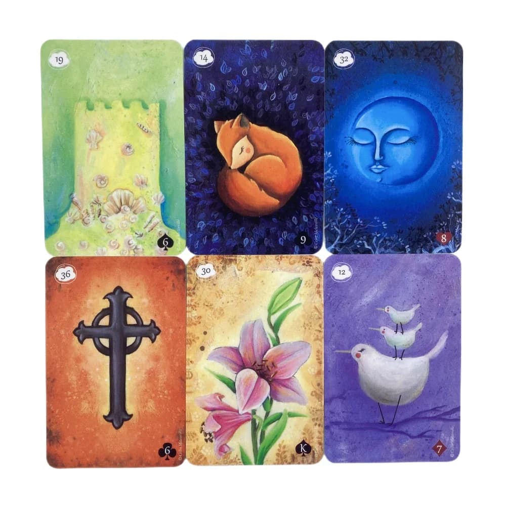 Carte Tanis Lenormand Oracle A 38, edizione inglese per divinazione, gioco da tavolo