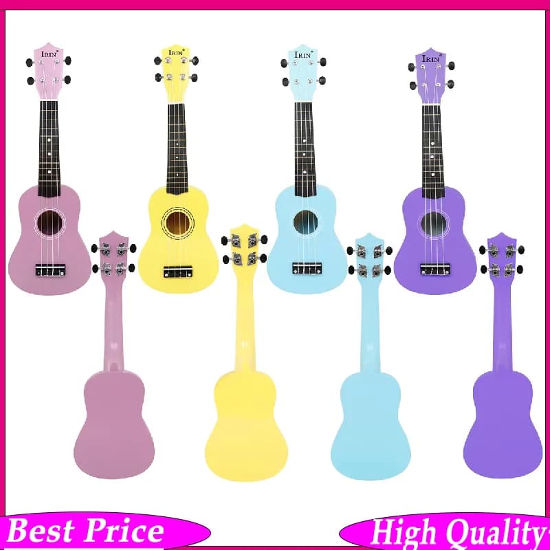 Ukulele blu 21 pollici Ukulele per principianti Basswood Mini Guitarra 4 corde Ukulele Chitarra Strumento musicale Regali per ragazze