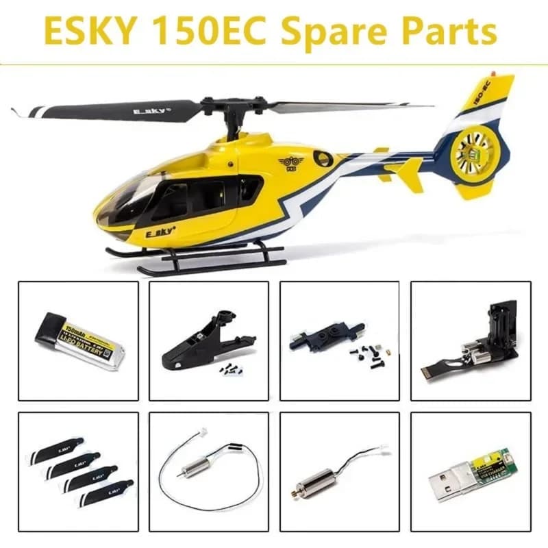 ESKY150EC ESKY 150EC RC elicottero pezzi di ricambio accessori elica lama motore di coda caricatore testa del rotore guscio del baldacchino
