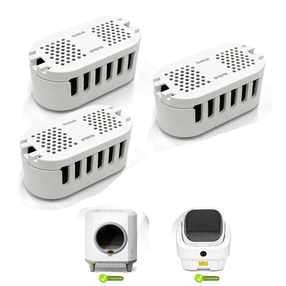 3 Packs Deodorizer Odor Odor Eliminator Replacement for Automatic Self Cleaning Cat Litter Box