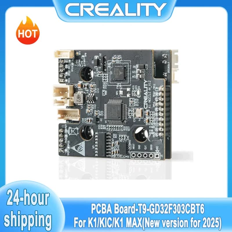 Creality KIC/K1 MAX/K1 SE 3D Printer Original PCBA Motherboard T9_GD32F303CBT6 NOZZLE-C-V13 Adapter Board 2025 New Version