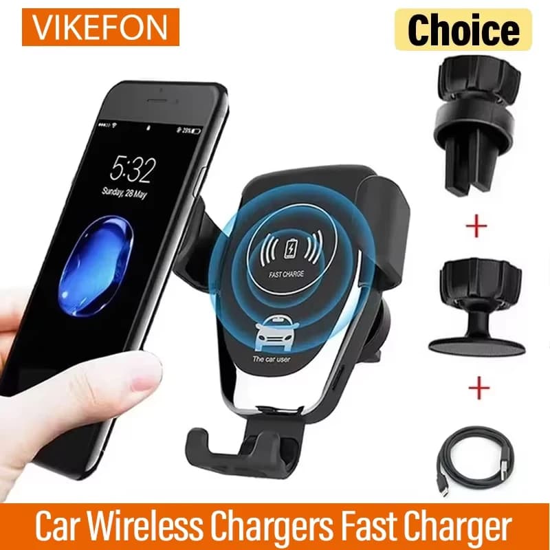 Caricabatterie wireless da 30 W per auto veloce per iPhone 16 15 14 13 12 Pro XS Max XR Samsung Xiaomi Caricabatterie per supporto da auto per telefono di ricarica wireless