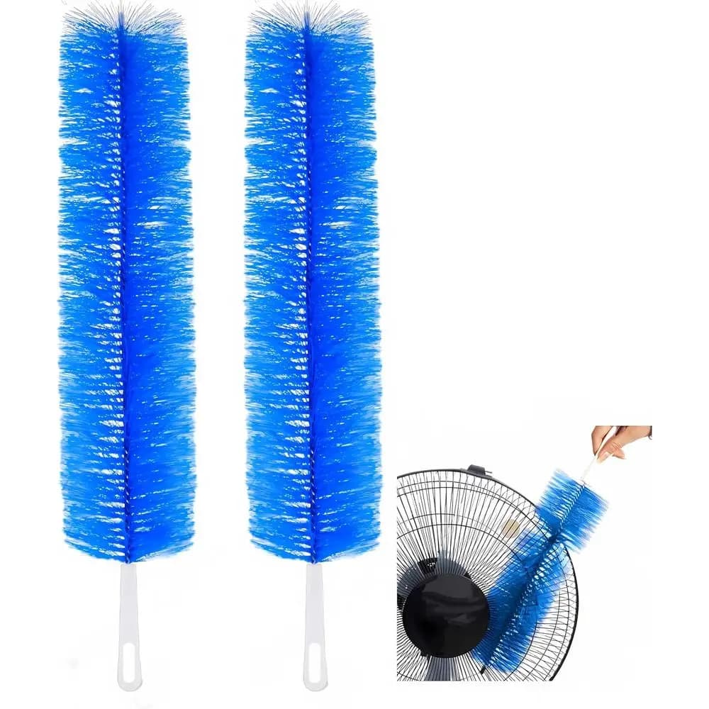 Cleaner Brush, Brush Cobweb Duster Microfiber Duster Ideal Ceiling Duster, Household Duster Curtains, Cleaner Box 2PCS