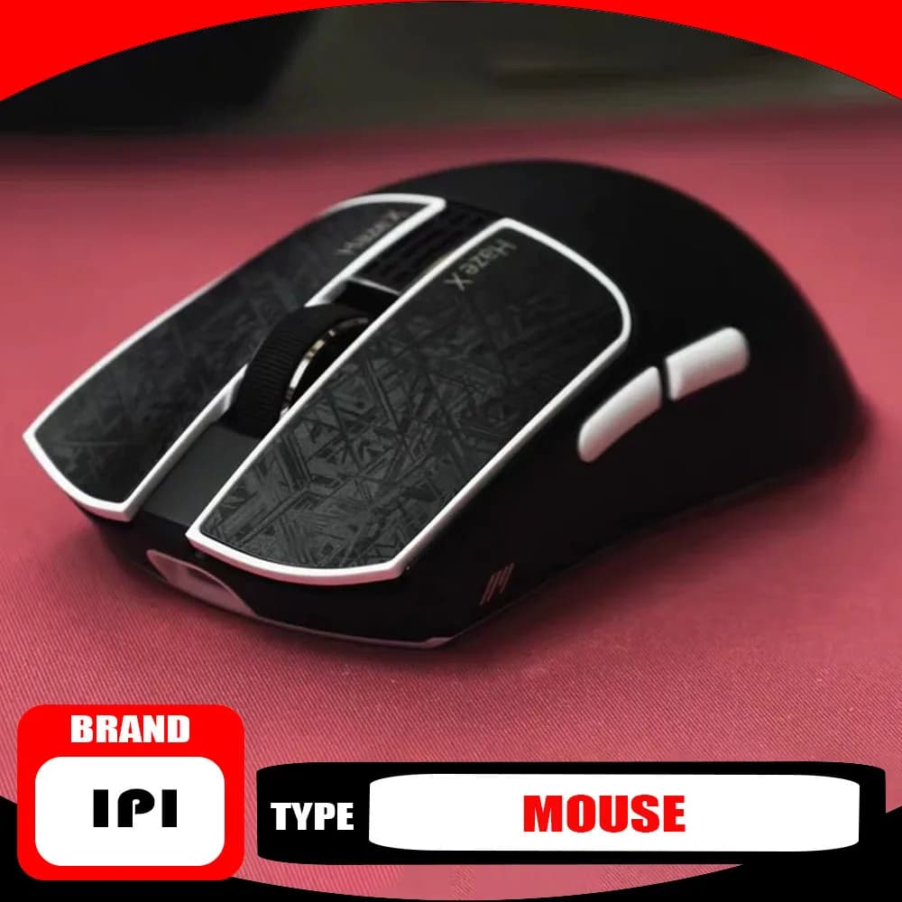 IPI Fog HAZEX Mouse Wireless 8K Electromagnetic Micromotion PAW3955 52000DPI E-sports Gaming Mouse TMR PC Accessory Durable