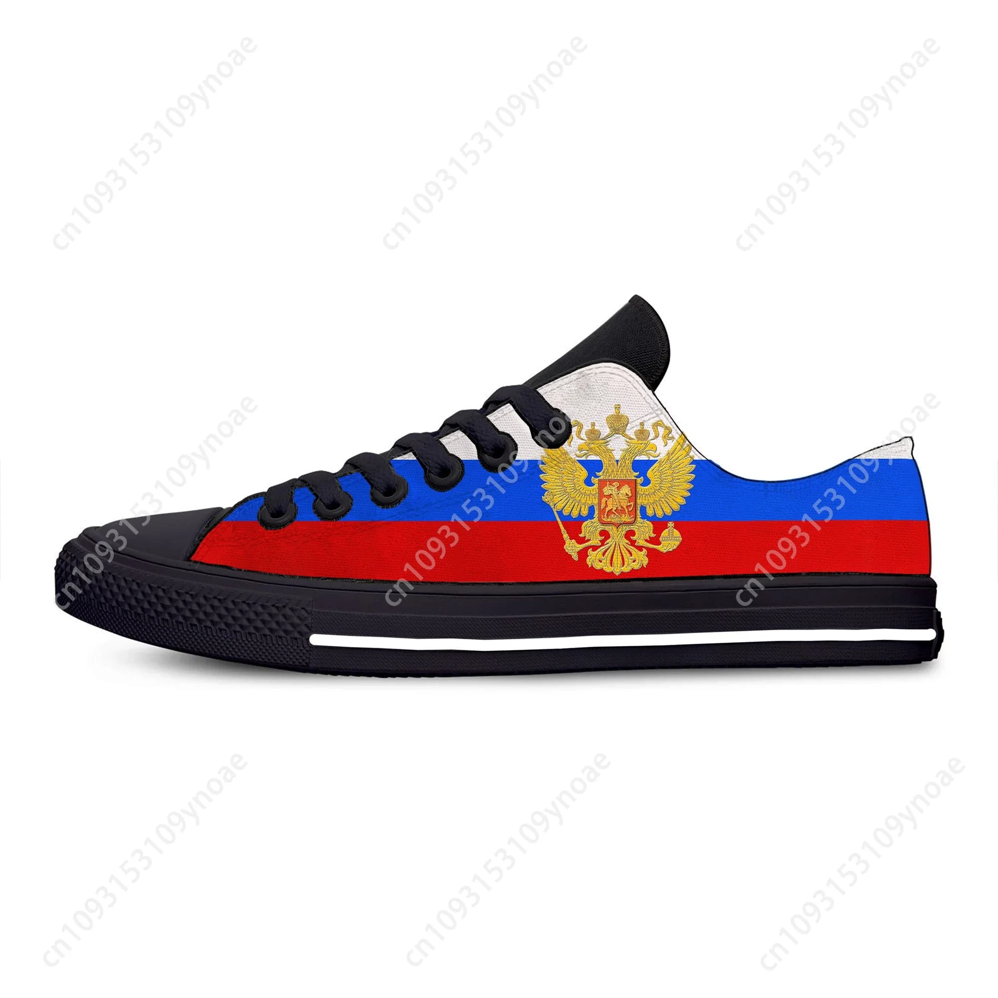Bandiera russa Russia Orgoglio patriottico Moda Divertenti Scarpe casual in stoffa Sneakers basse leggere e traspiranti con stampa 3D Uomo Donna