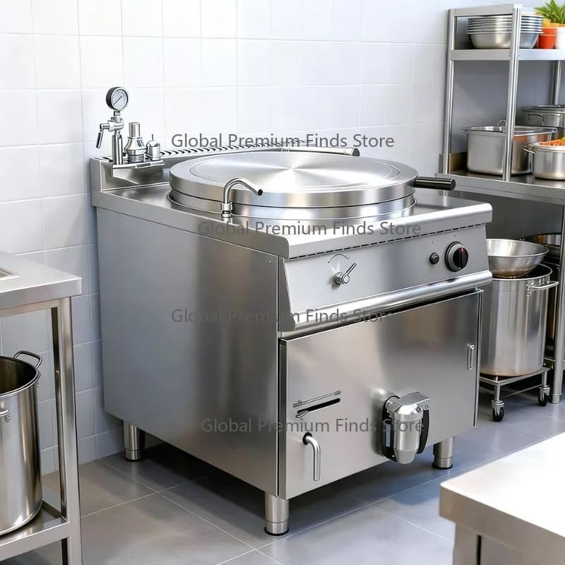 G-AS commercial soup pot Coated soup kettle Stainless steel hot pot Cooking equipment for restaurant High power cooking