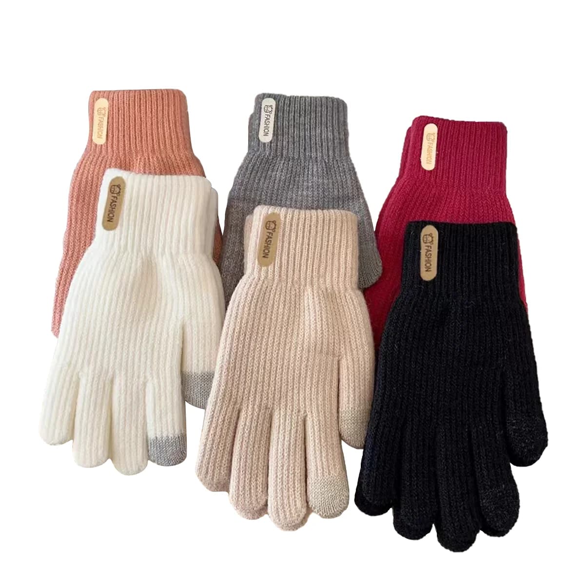 Guanti da donna per l'inverno, in cotone ispessito per il calore, in filato per ciclismo in autunno e inverno, da uomo e da donna per l'isolamento invernale