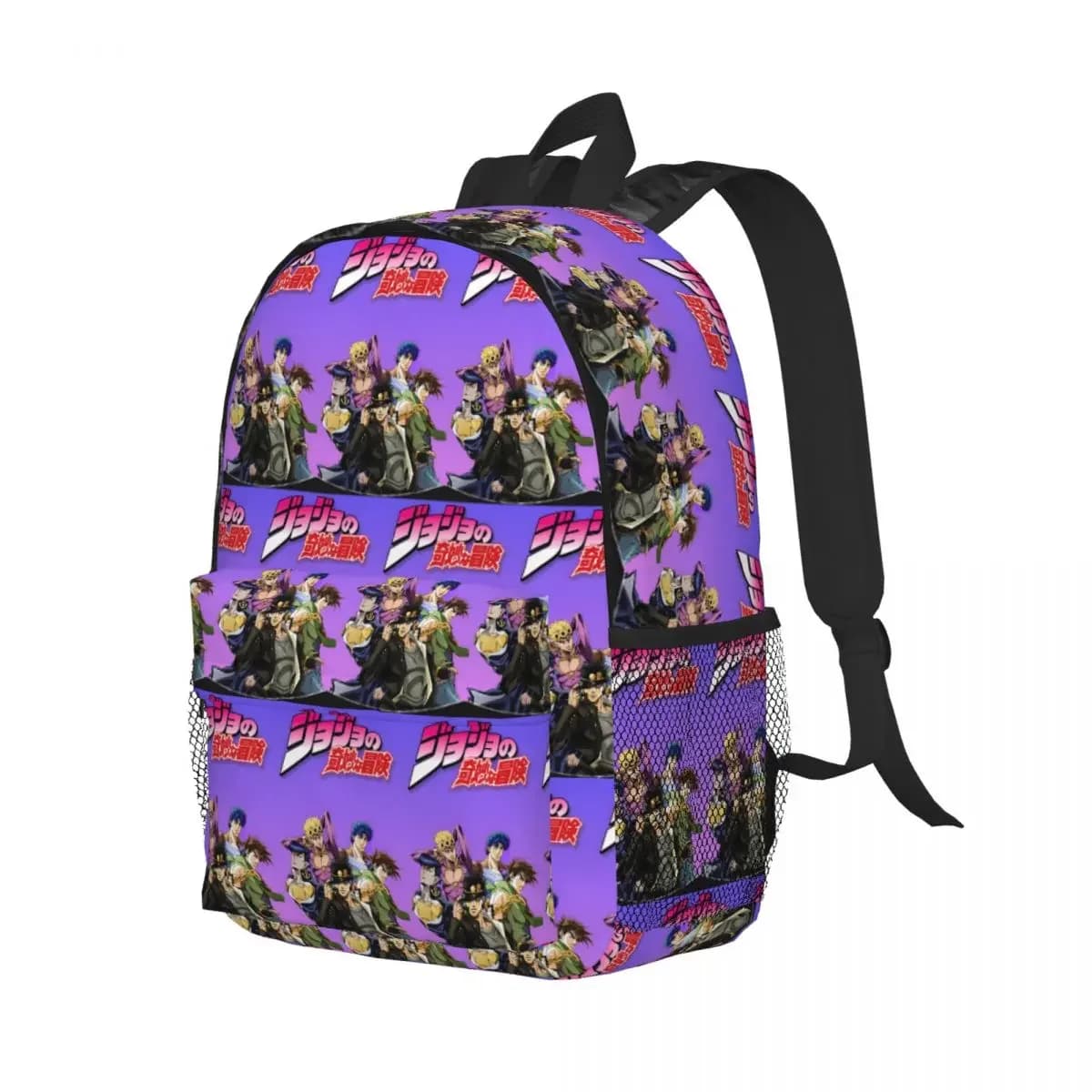 Jojo Bizarre Adventure Anime Cartoon Zaino per studenti Ragazzi Ragazze Borsa per libri Borsa per la scuola per bambini Borsa a tracolla per computer per uomini e donne