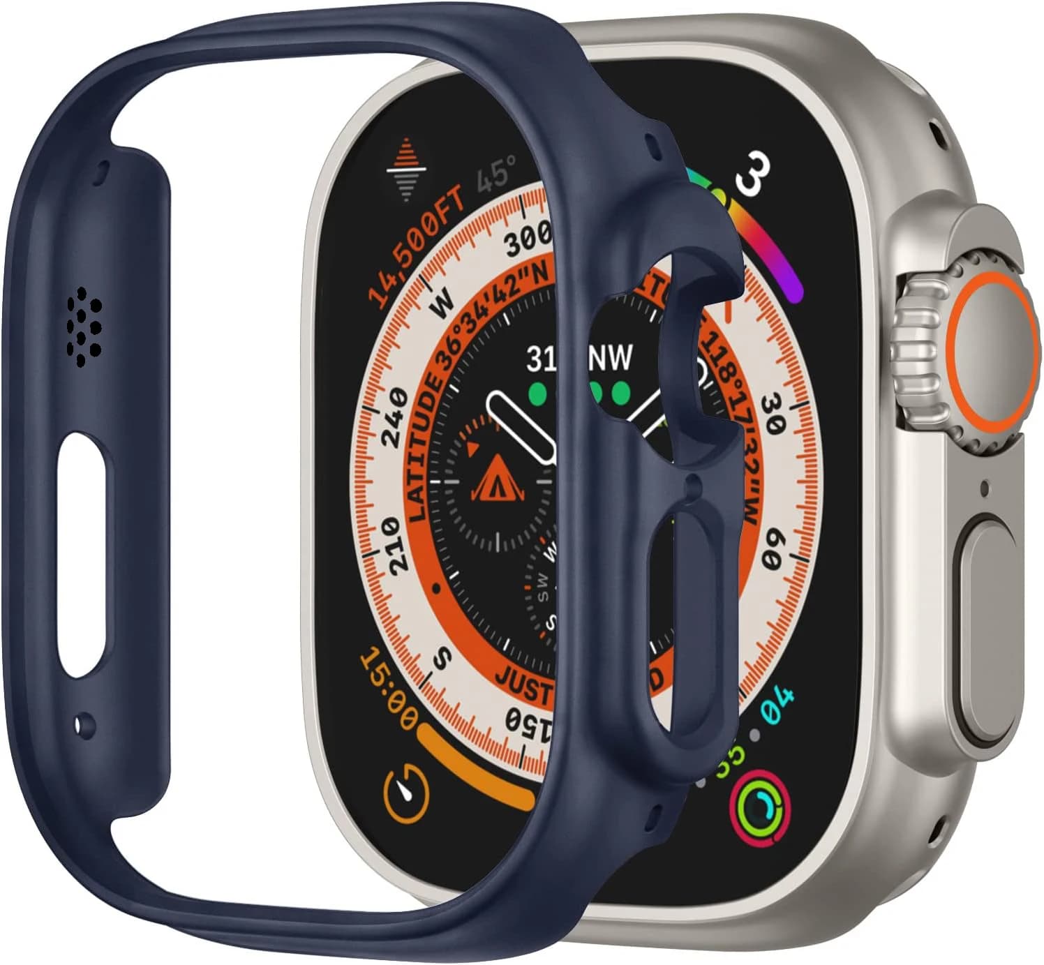 Cover per Apple Watch Case Ultra 2 3 cinturino da 49 mm smartwatch PC Paraurti Shell Protector iwatch serie ultra 49 mm accessori