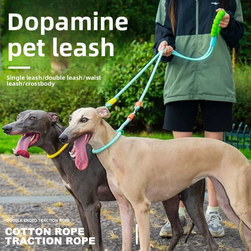 Guinzaglio per cani Prope Anti-esplosione e anti-rottura I cani di taglia media e grande possono incrociare il guinzaglio del cane Copri collo Artefatto per cani che cammina