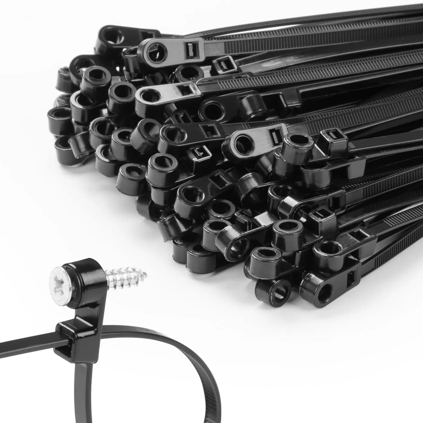Fascette stringicavo in nylon a testa fissa, fascette stringicavo di grado industriale, fascette stringicavo a testa fissa ad alta resistenza, resistenti all'usura e per impieghi gravosi