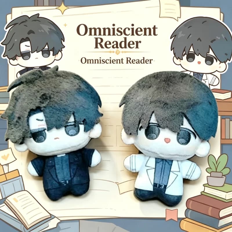Peluche del Personaggio di Liu Zhonghe Jin Duzi da 10cm/3.93in, Giocattolo Decorativo in Cotone Ispirato a Omniscient Reader’s Viewpoint