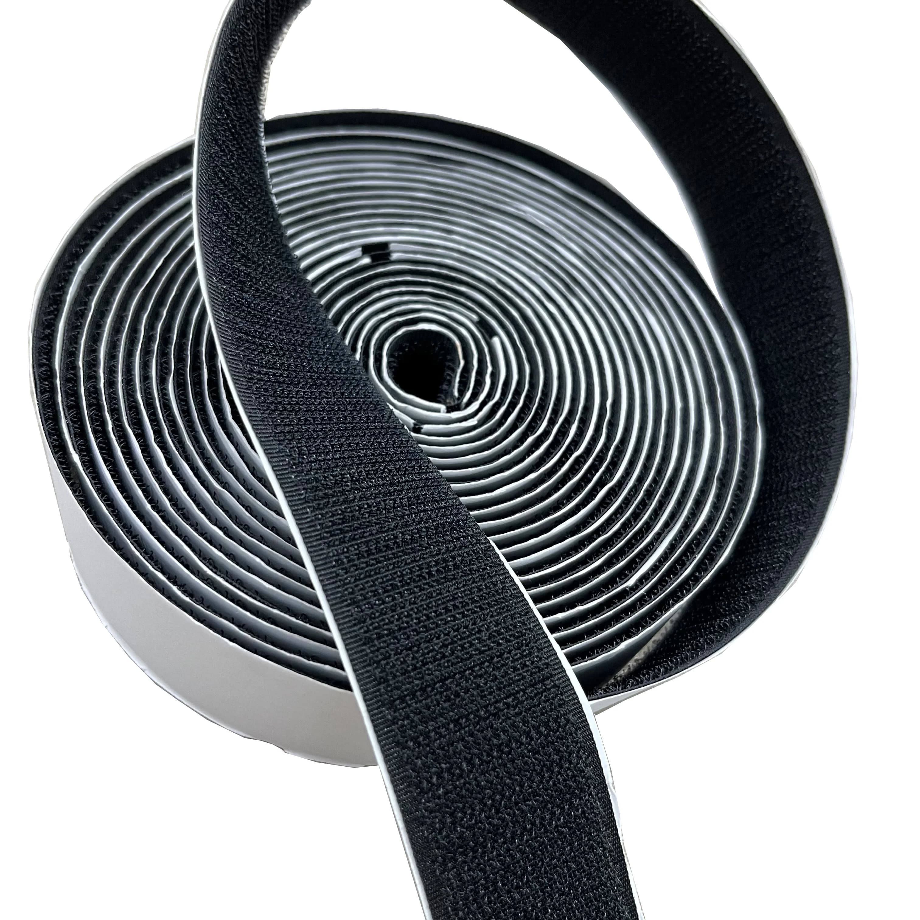 Nastro magico da 5 metri Nastro autoadesivo con chiusura a gancio e anello Dischi adesivi in nylon Nastro velcro Nastro adesivo per cucire con colla
