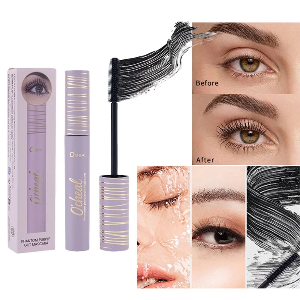 Mascara per Ciglia a Lunga Durata | Impermeabile, resistente al sudore, volume leggero e modulabile, rimozione delicata e facile per ciglia impeccabili