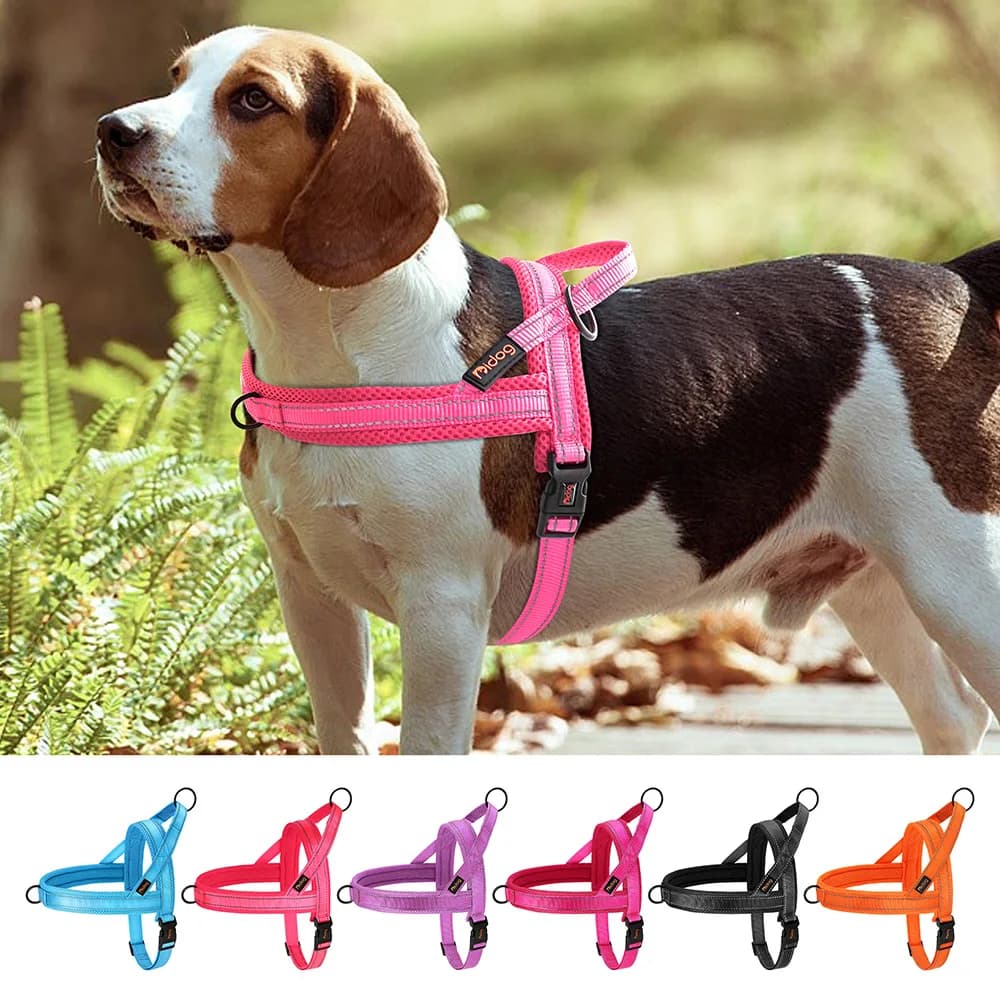 Imbracatura per cani riflettente in Nylon No Pull Puppy Dogs imbracature gilet regolabile per addestramento per animali domestici per cani di taglia piccola e media Pug Bulldog