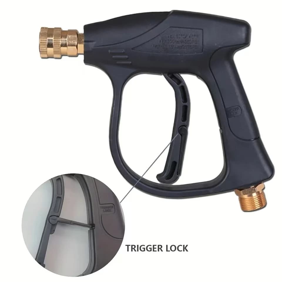 Pistola per Idropulitrice ad Alta Pressione - Attacco Rapido M22-14&1/4" con 5 Ugelli Colorati, Pistola Compatta e Leggera per Pulizia Auto