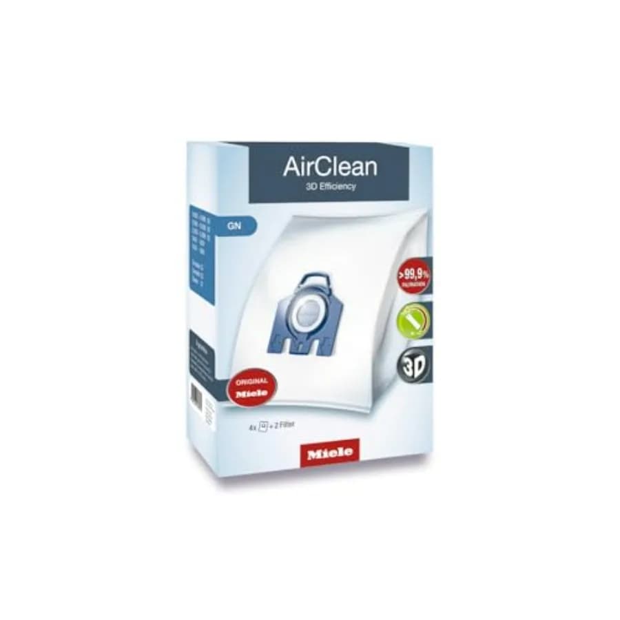 Sacchetti Originali GN HyClean per Aspirapolvere Compatibili con Complete C2, Complete C3, Classic C1, S8, S5 e S2, Confezione da 4 V