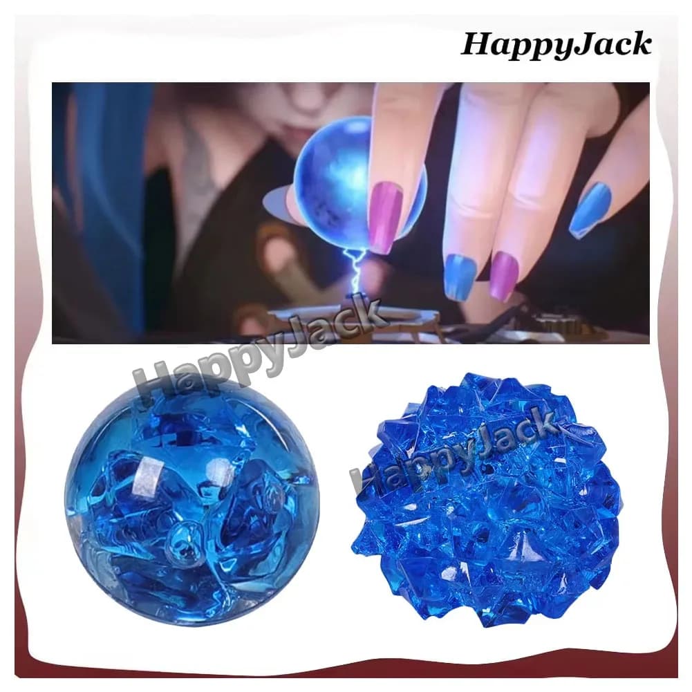 Gioco LOL Cosplay Acrane Jinx Sfera di cristallo luminosa Uomo Donna Gioco di ruolo Travestimento Pops Regali per ornamenti di carnevale di Halloween