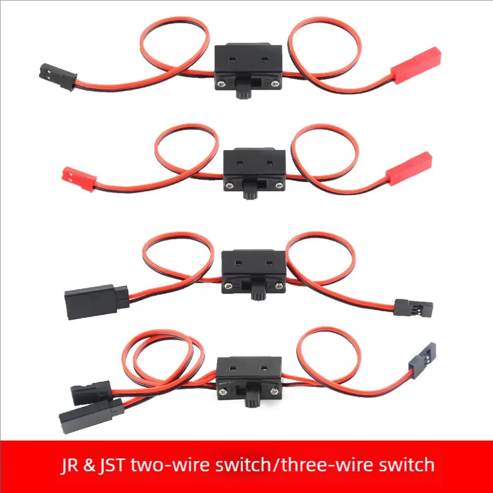 FUTABA JR R252 RC Interruttore Connettore universale per auto/barca/aereo Modelli fai da te Accessori di aggiornamento impermeabili durevoli