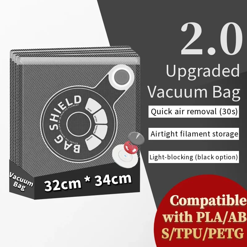 2.0 Upgraded Filament Vacuum Storage Bag Airtight Strong Seal Moisture Proof Keep PLA ABS PETG Dry 3D Printer Accessories