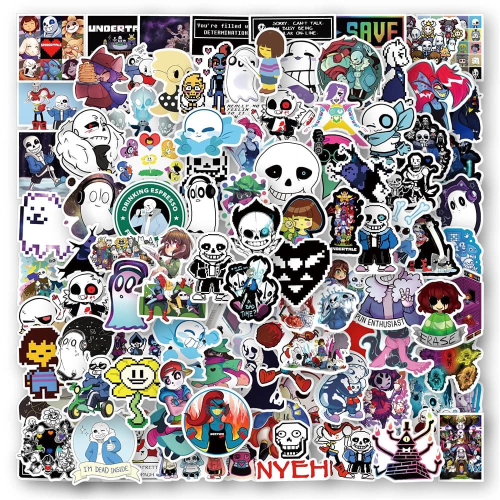 10/30/50/100PCS Gioco Undertale Adesivi Decalcomanie Impermeabili FAI DA TE Frigo Bagagli di Skateboard Telefono Del Fumetto Divertente Adesivo Giocattolo Del Capretto regalo