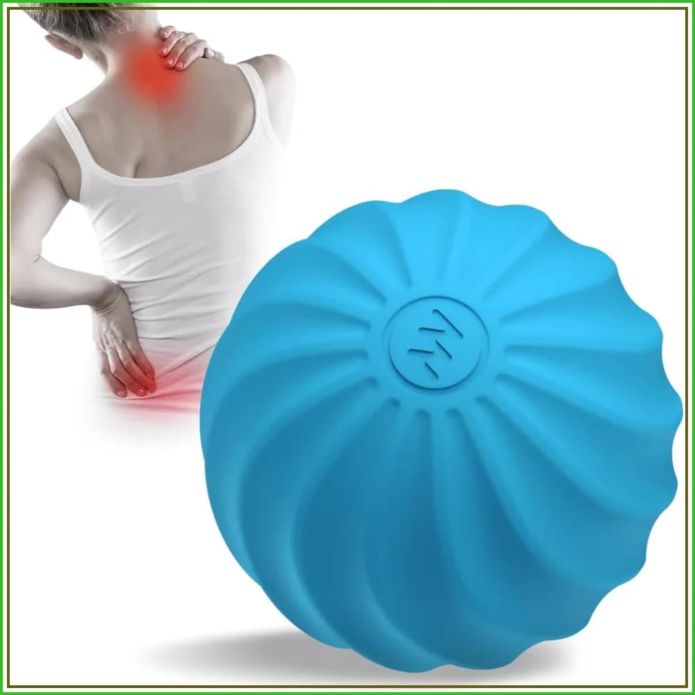 Mini Ball Massage Vibrant 2.3 Inch, 10 Speed Foam Roller for Muscular Lift and Planting Band (Blu)
