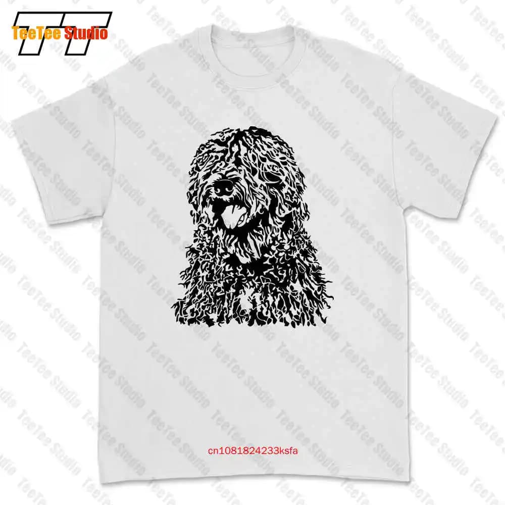 Maglietta con grafica speciale per il viso del cane dell'acqua spagnola Tee XIEF