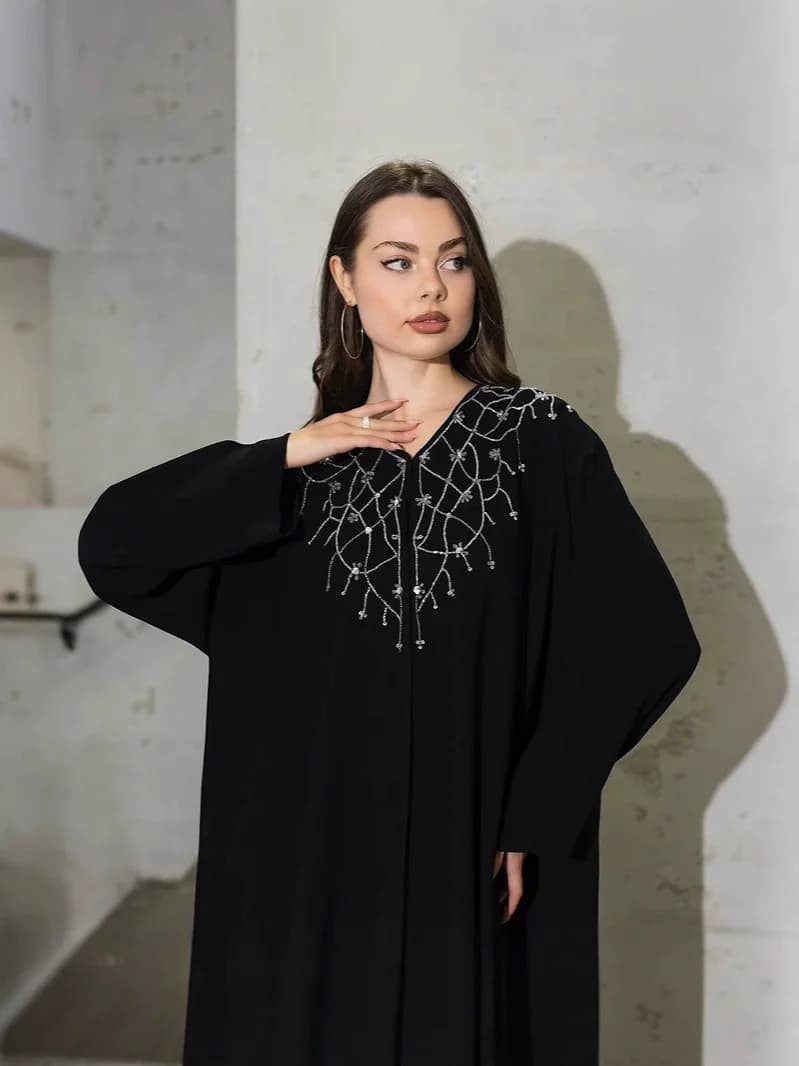 Abaya per le donne Abiti da festa Diamanti Ramadan Marocco Caftano Abito arabo saudita Jalabiya Eid Musulmano Dubai Vest