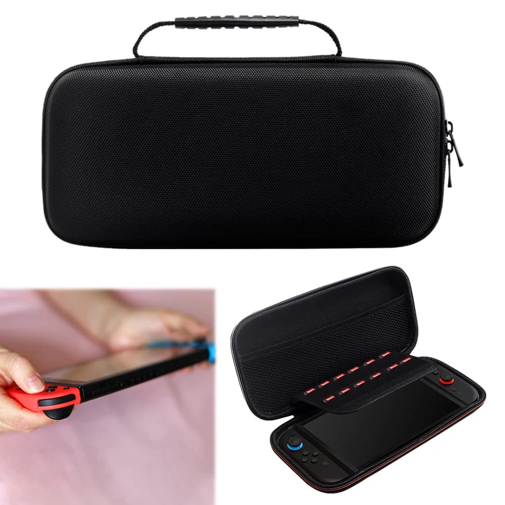 Custodia per Nintendo Switch 2, Borsa Portatile Antiurto con Scomparti per Schede di Gioco, Organizer da Viaggio