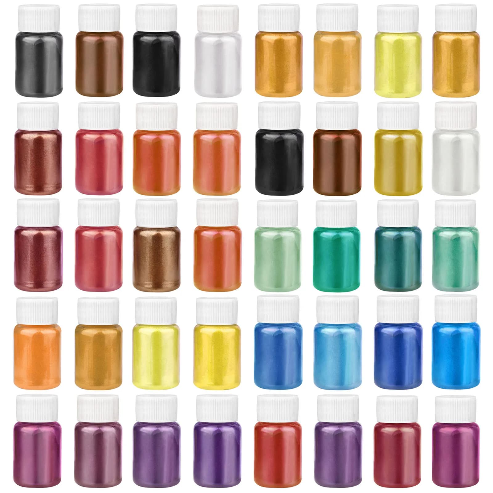 4 Colors/Set Pearlescent Powder Resin Pigment Kits Mica Mineral Powder Dyes DIY Epoxy Resin Jewelry Making Nail Art Decor Makeup