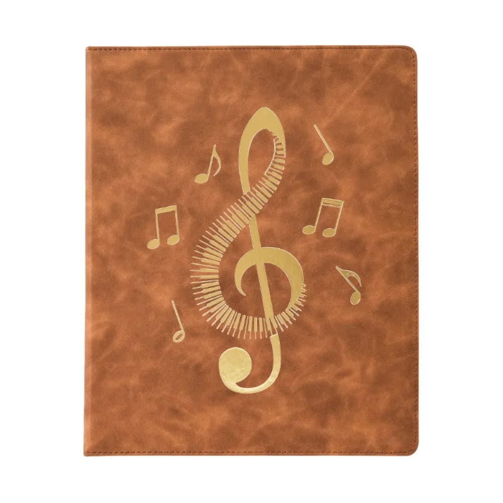 Flexible Loose Leaf Music Score Folder 20 Pages Writable Piano Music Sheet File Folder Fits Letter Size Detachable