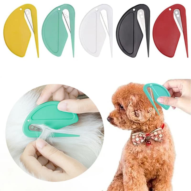 Pettine per annodare animali domestici Pettine aperto con nodo efficace indolore Pettine per capelli per cuccioli Perdita di pelliccia Pettine per toelettatura Accessori per gatti