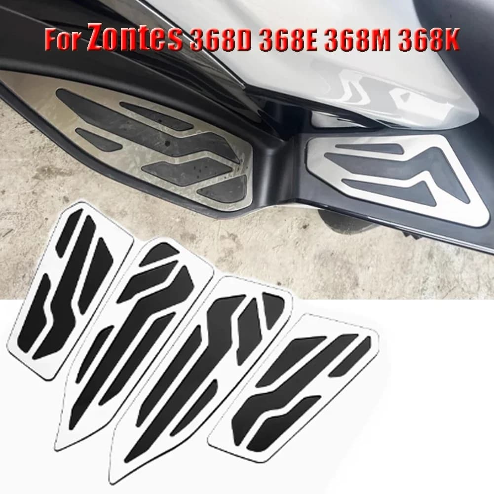 Per Zontes 368K 368D 368M 368E 368K/D/E/M Moto Piastra Del Piede Bordo Pedali Poggiapiedi Copertura Zerbino Pad Anti-skid