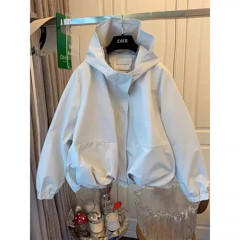 Nuovo Trench Corto da Donna Primaverile e Autunnale, Unico e Super Elegante, Giacca a Vento Casual con Motivo Floreale