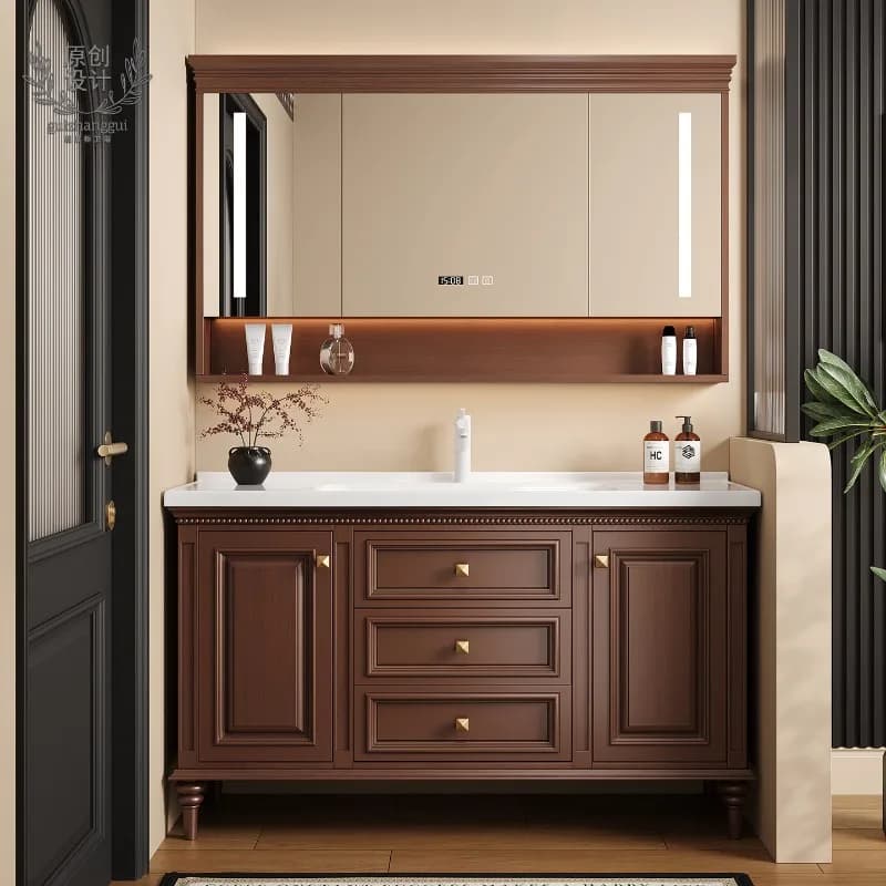 Mobiletto Salvaspazio per Bagno, Scaffali a Muro, Organizer con Specchio, Armadietto Decorativo, Contenitori per Cosmetici, Arredamento di Tendenza
