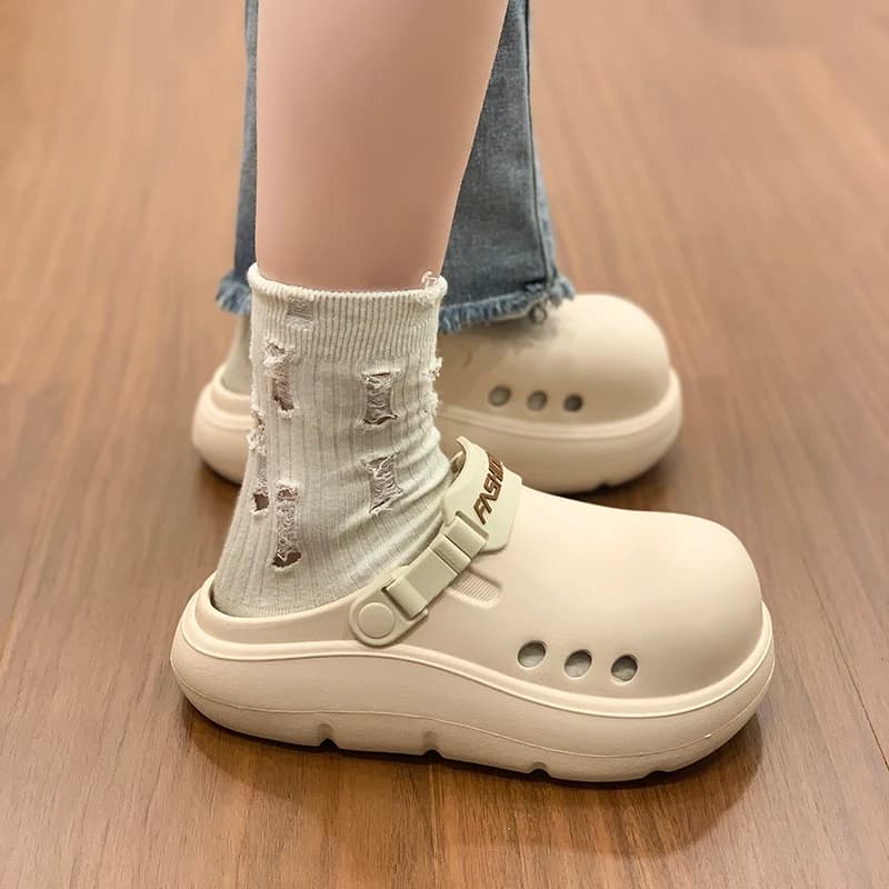Women's Summer Sandals EVA Soft Sole Design Thick-soled Casual Sandals Non-slip Thick-soled Women's Garden Shoes