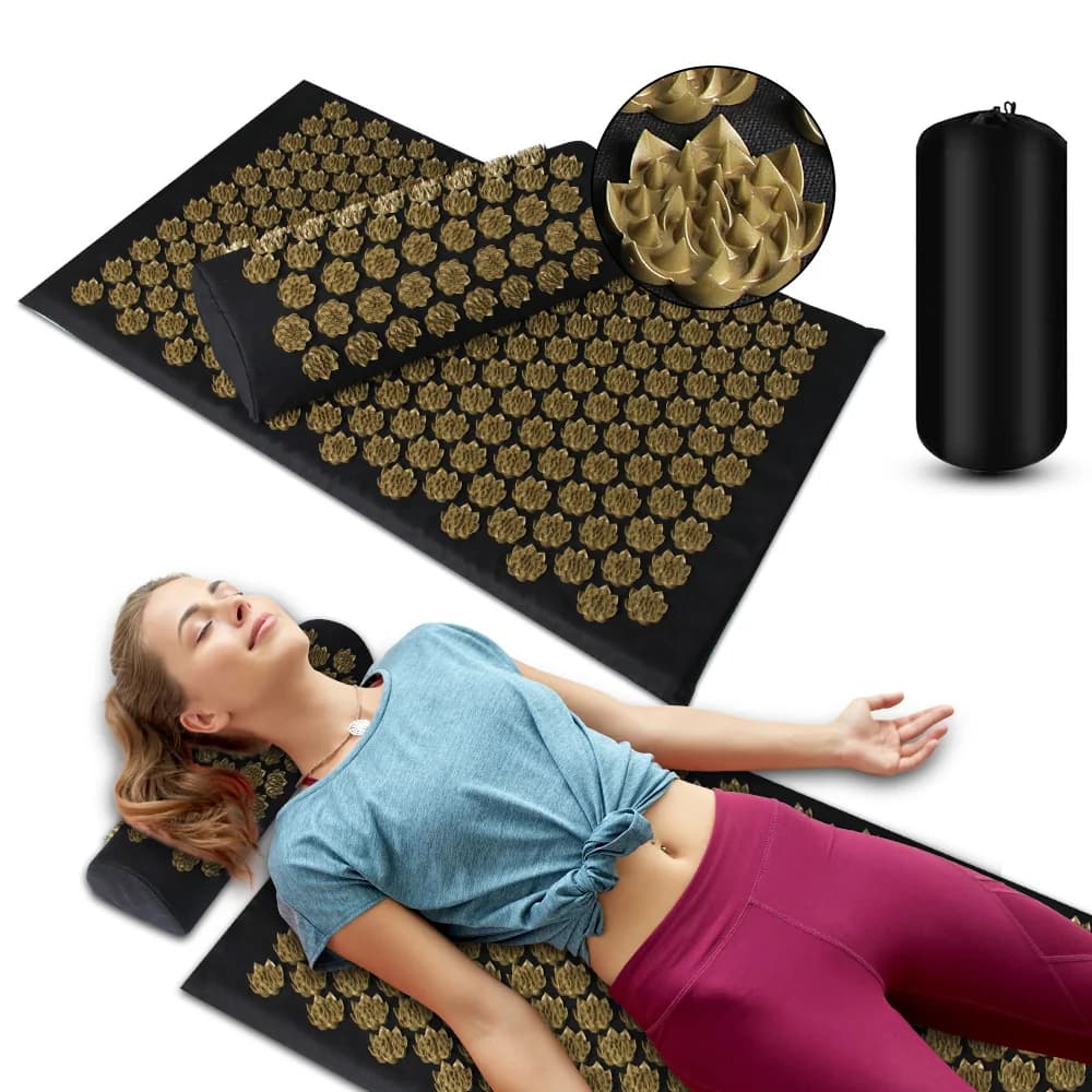Massage Cushion Yoga Typing Mat Acupuncture Massage Mat Relieves Body Pain Back Pain Pad Foot Massage Shakti Mat