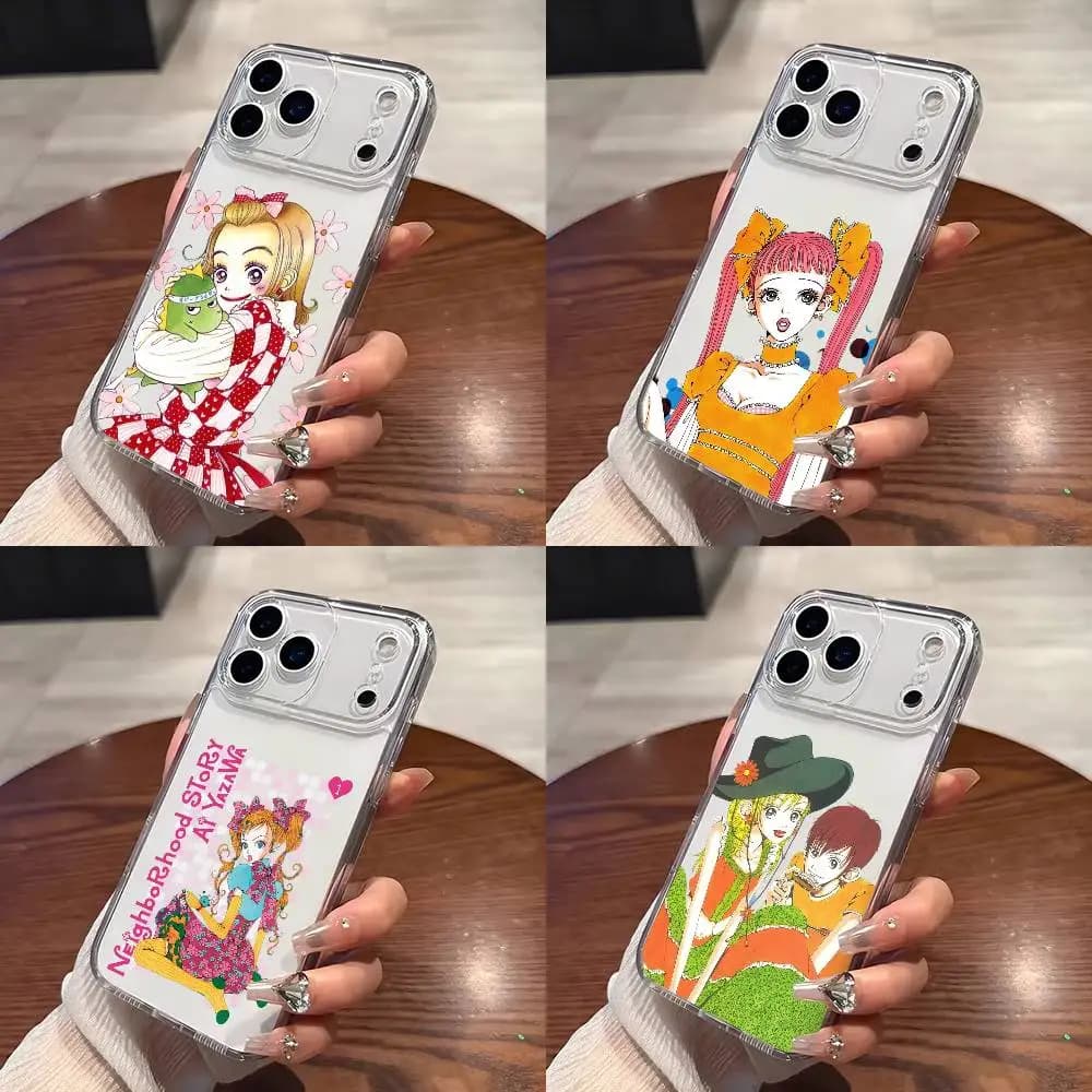 H-Happy Berry Cartoon K-Kouda Mikako Phone Case For iPhone 17 16 15 14 13 12 11 Mini Pro Max Plus Transparent Cover