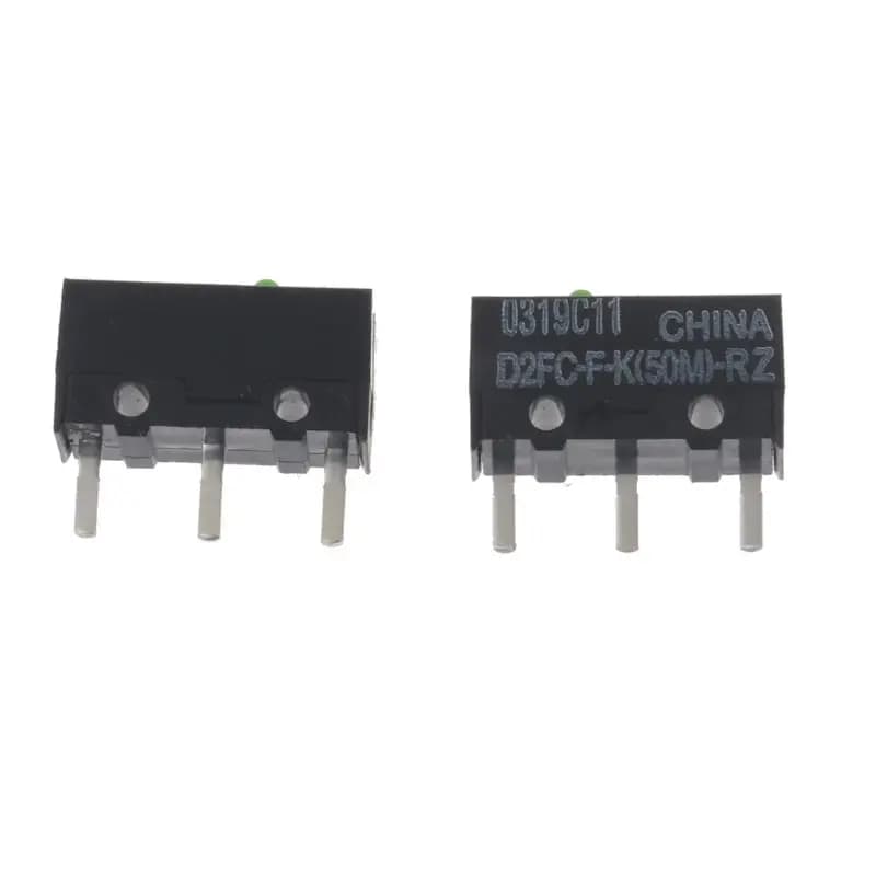 Microinterruttore per Mouse OMRON originale da 2 pezzi D2FC-F-K(50 M)-RZ Green Dot 50 milioni di clic a vita per Razer