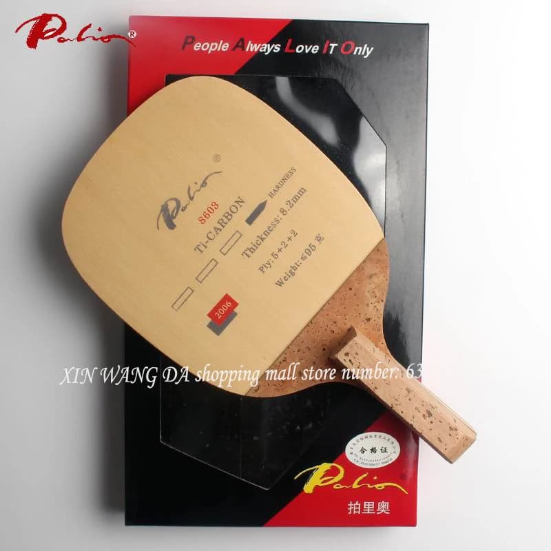 Original Palio 8603 titanium carbon table tennis blade Japanese straight handle table tennis racket racquet sports