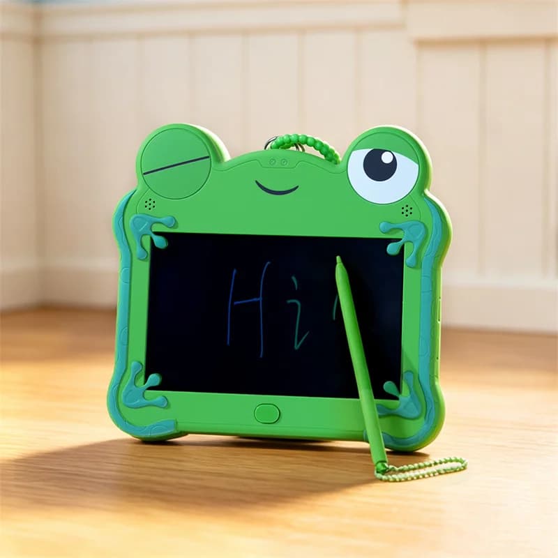 Anime Frog Cosplay Lilypad LCD Plate Tablet Keychain Erasable Drawing Puzzle Handwritten Bag Pendant Accessories Gift Prop